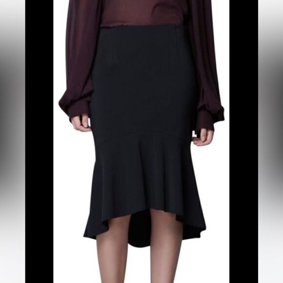 Zara Black Mermaid Skirt .Size M - Picture 2 of 16